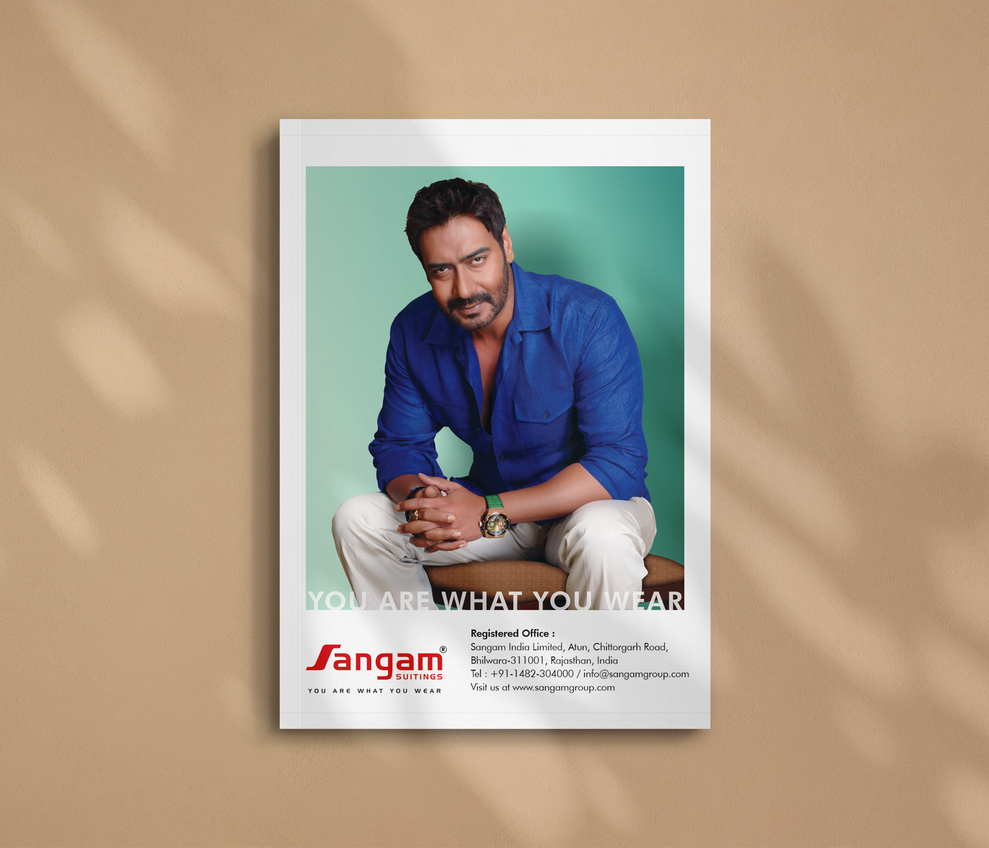 Advertisement Design for Sangam Suitings