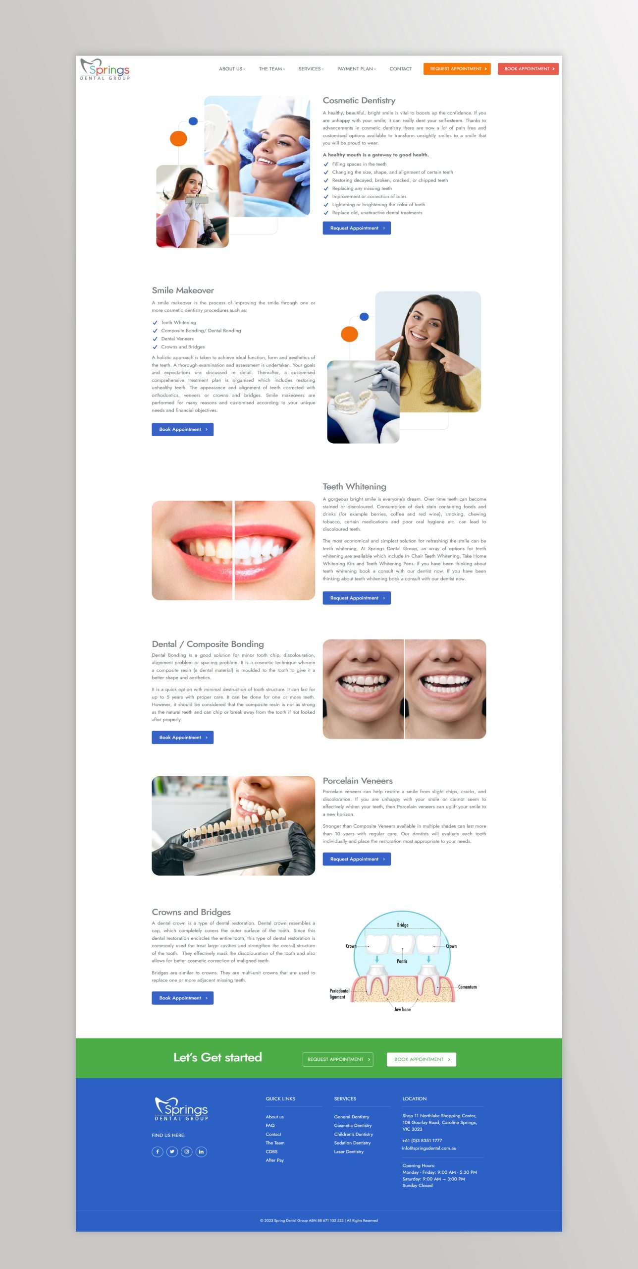 Spring Dental Group Website