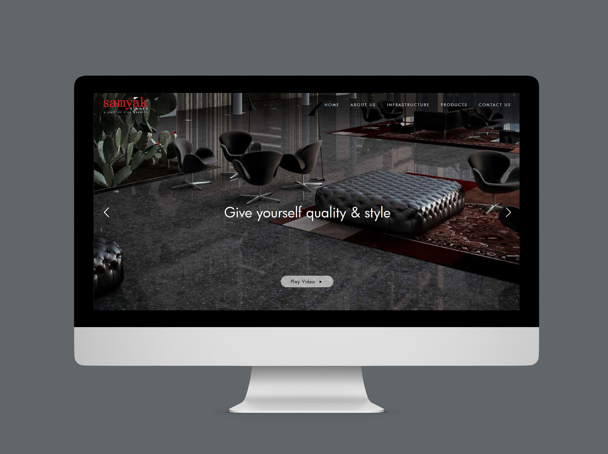 Samyak Stones Website Design