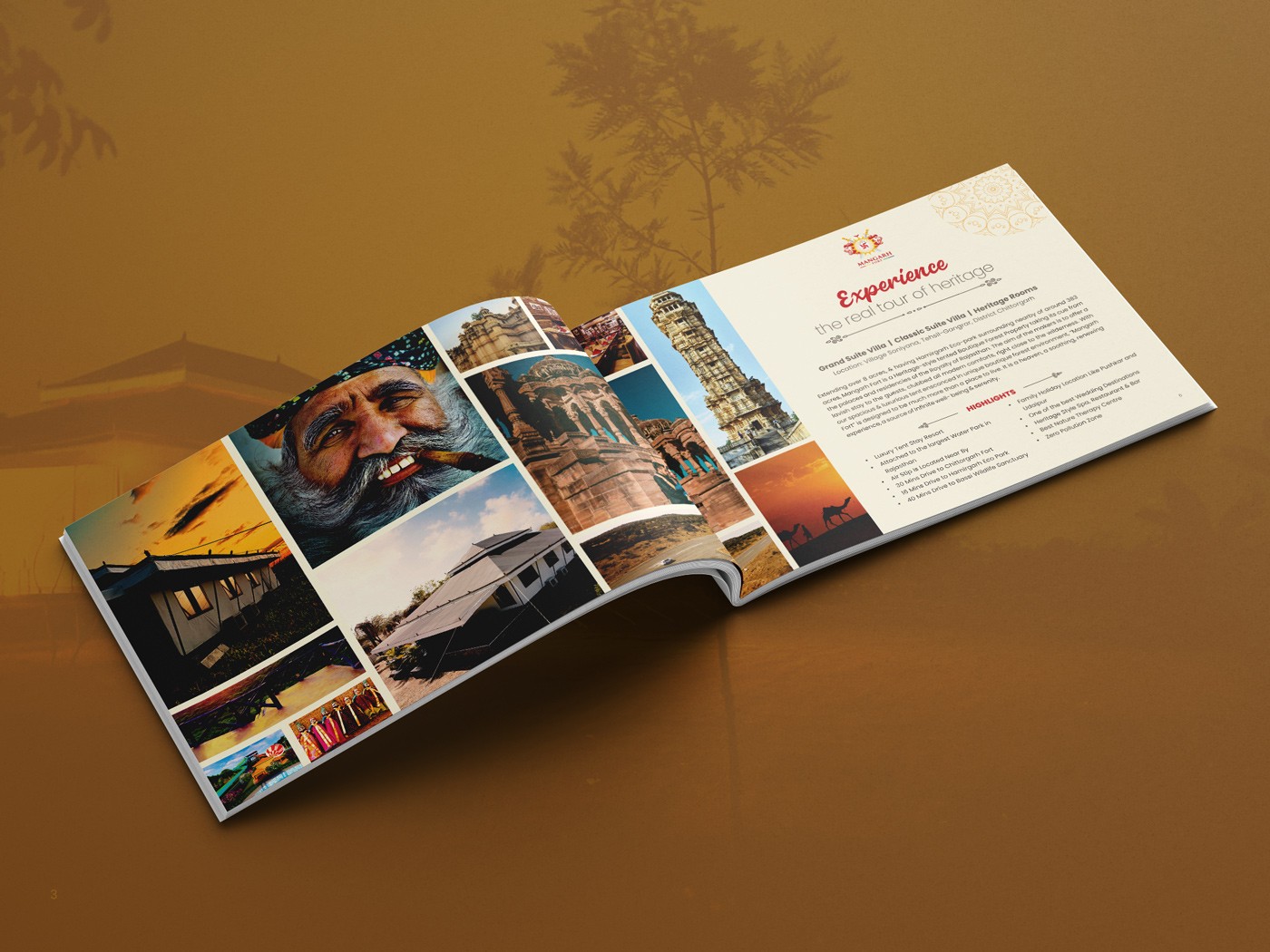 Magarh Fort Resort Brochure Design
