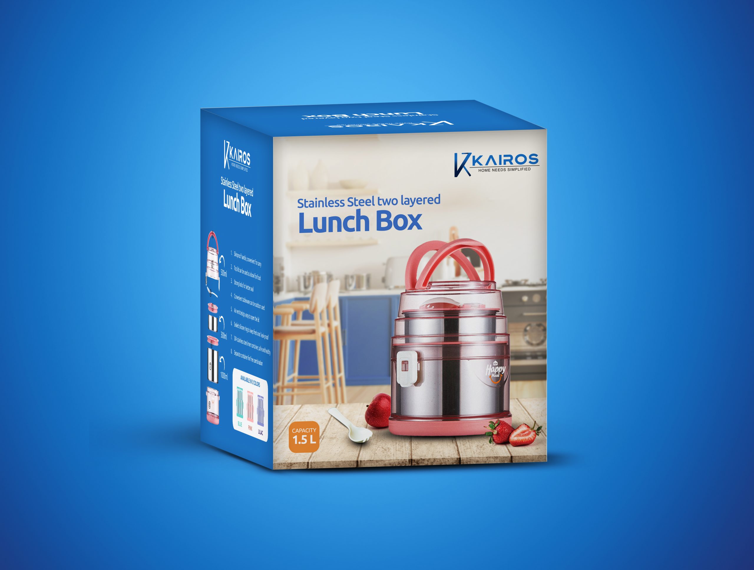 Kairos Steel Lunch Box Design