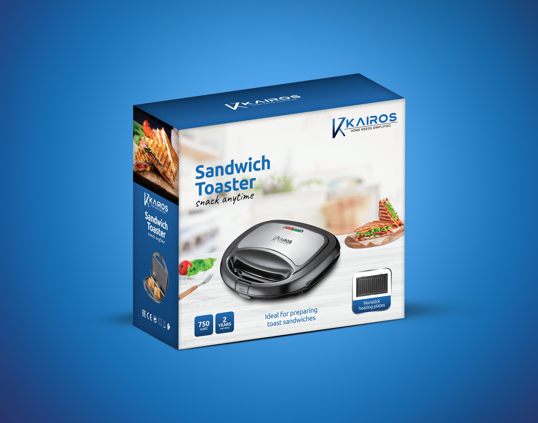 Kairos Sandwich Toaster Box Design