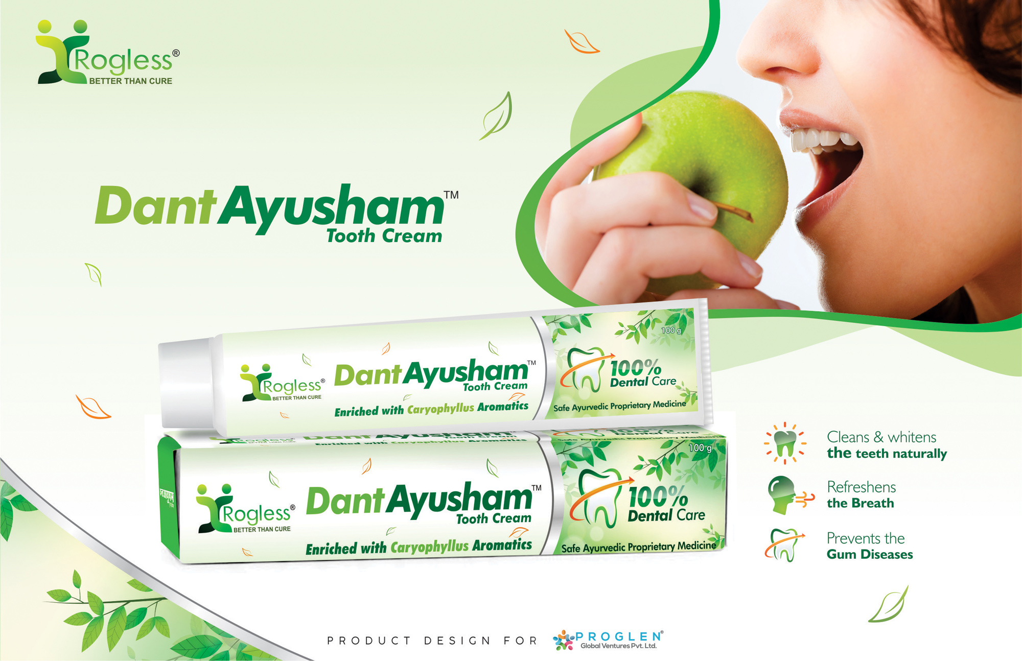 Rogless Dant Ayusham Herbal Toothpaste