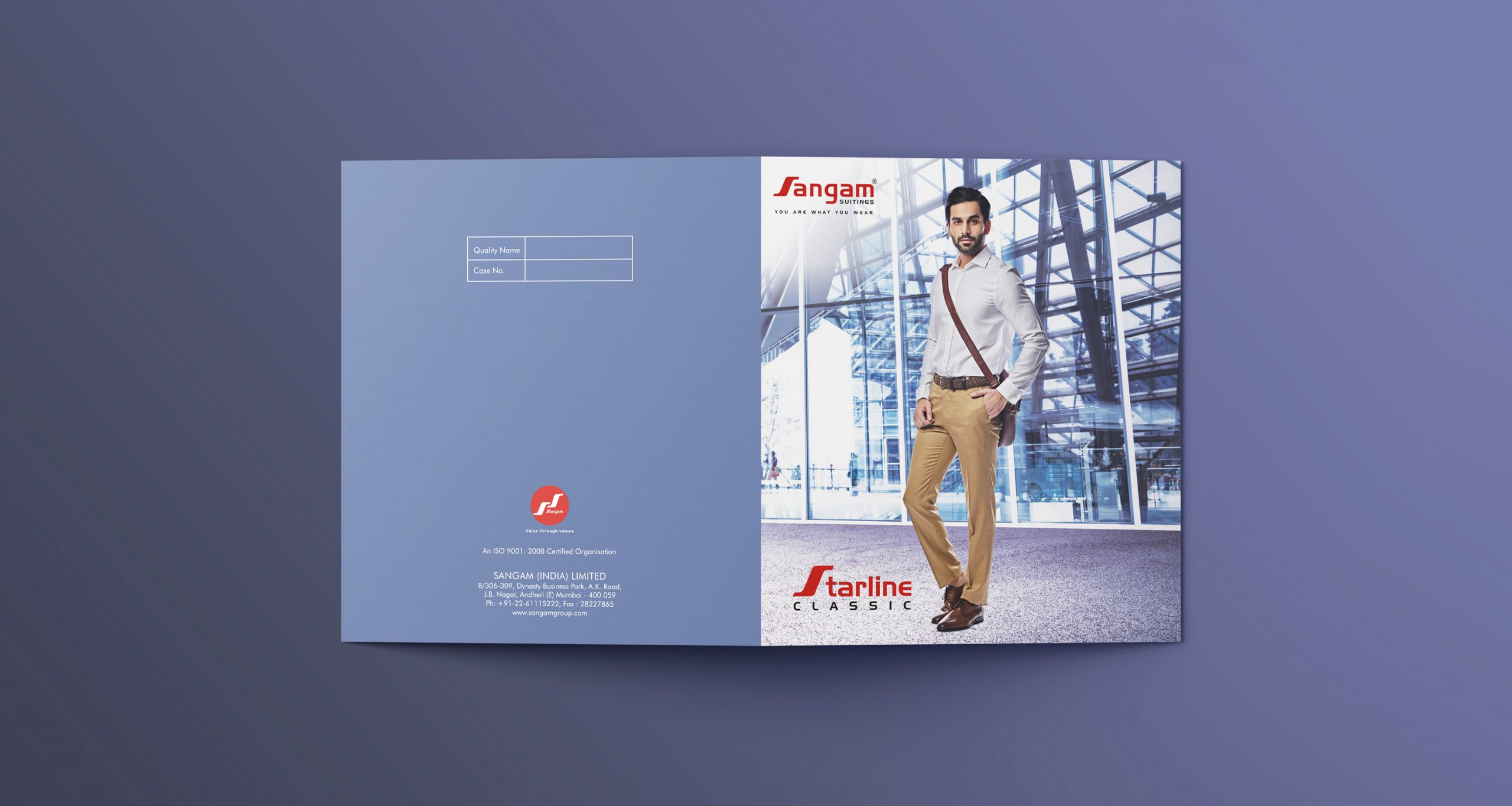 Sangam Suitings Booklet Design